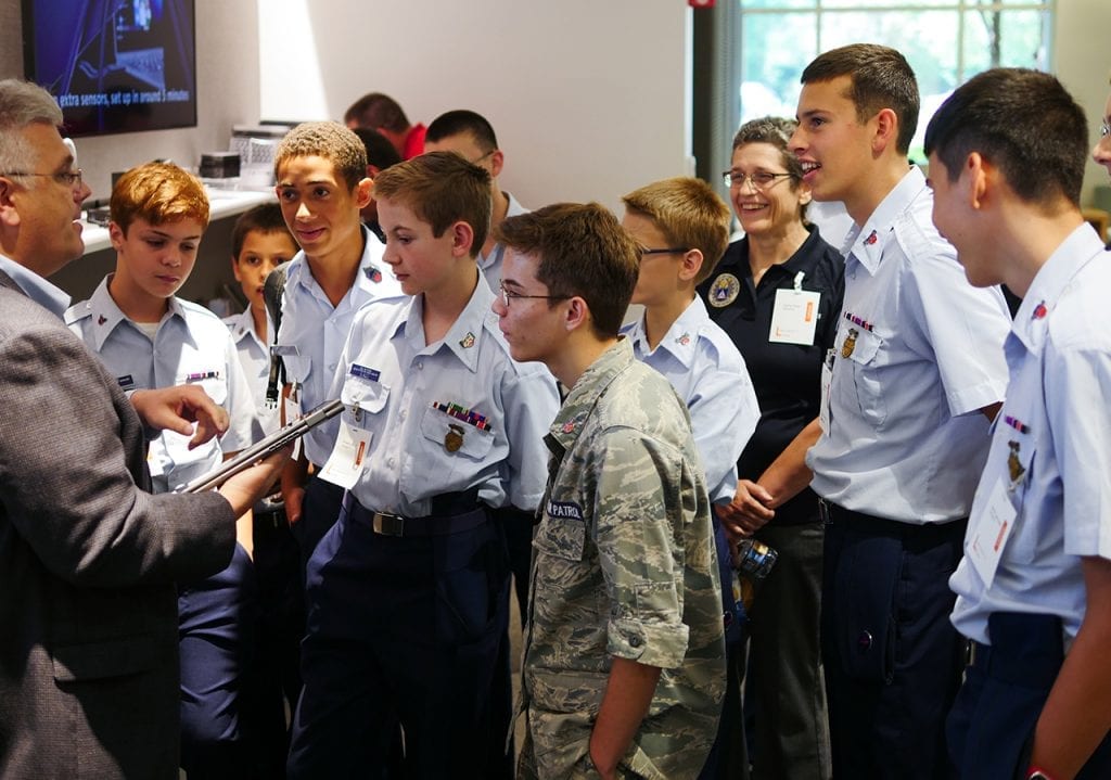 Lenovo Hosts Civil Air Patrol Cadets Exploring STEM Careers